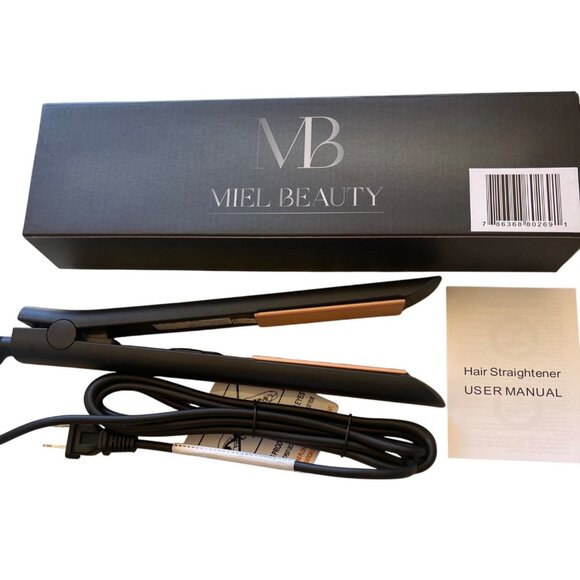 Miel Beauty 2-in-1 Hair Tool – Straightener & Curler – Black – MSRP $249 New - Picture 5 of 6